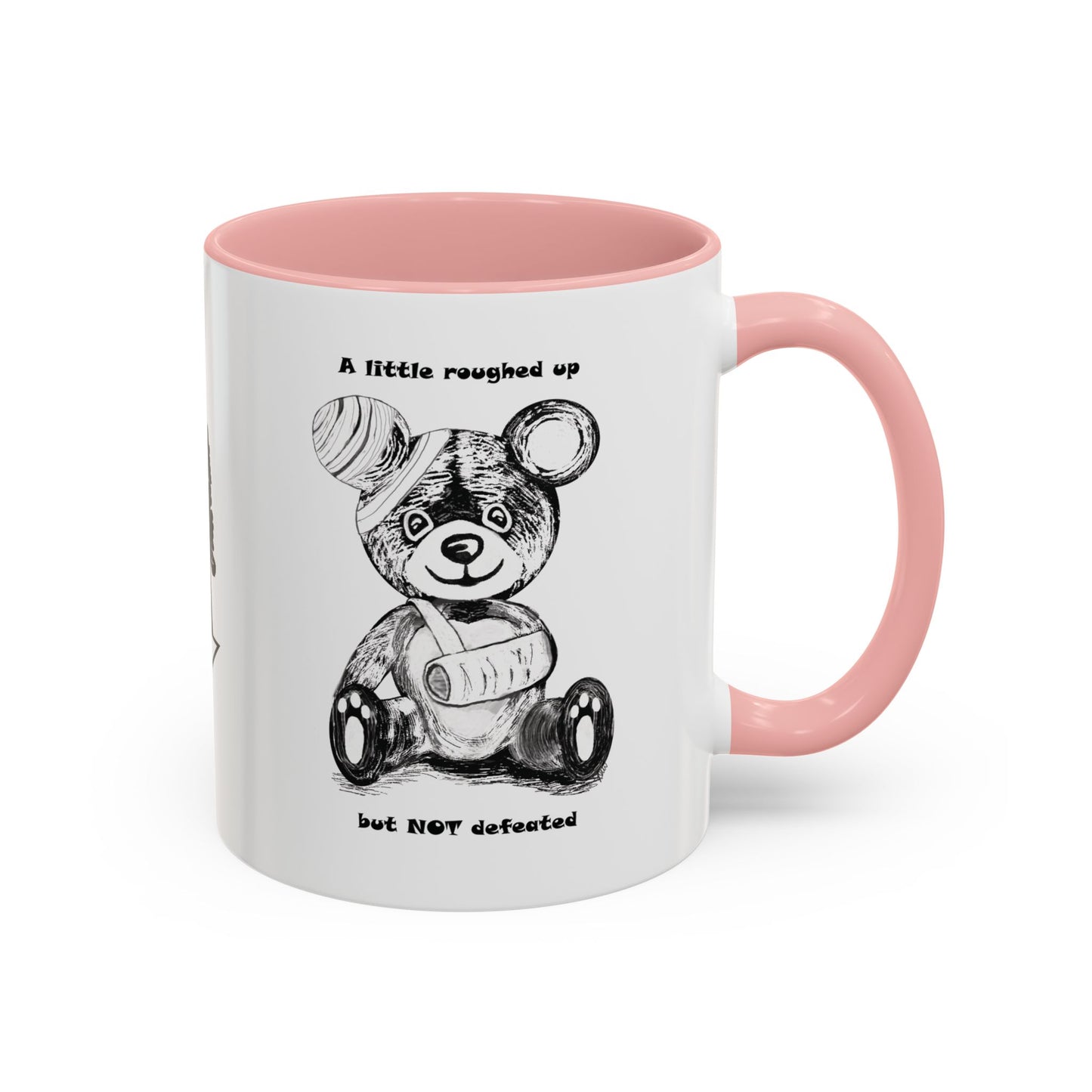 "NOT defeated" Accent Coffee Mug (11 oz)