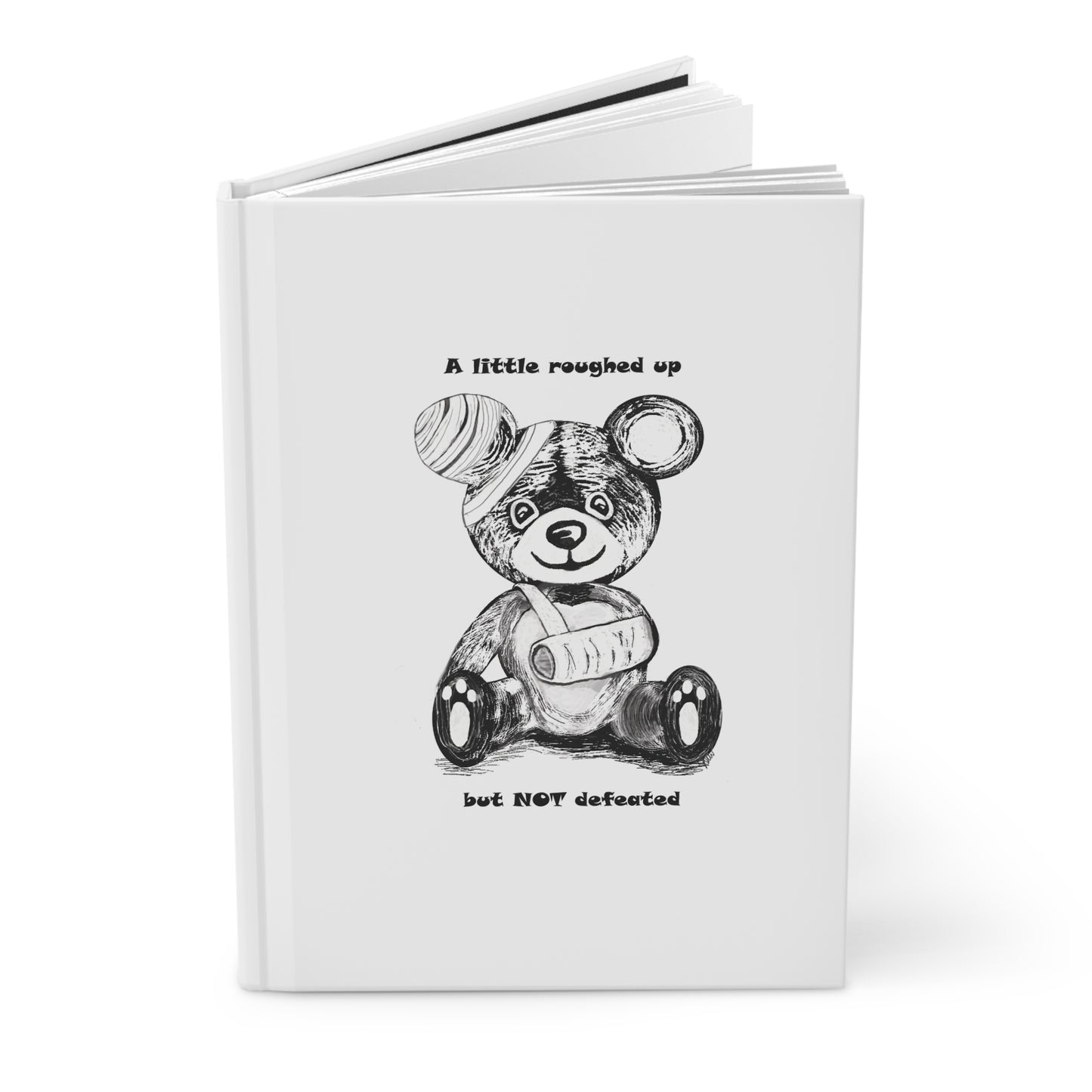 "NOT Defeated" Bear Series Hardcover Journal Matte