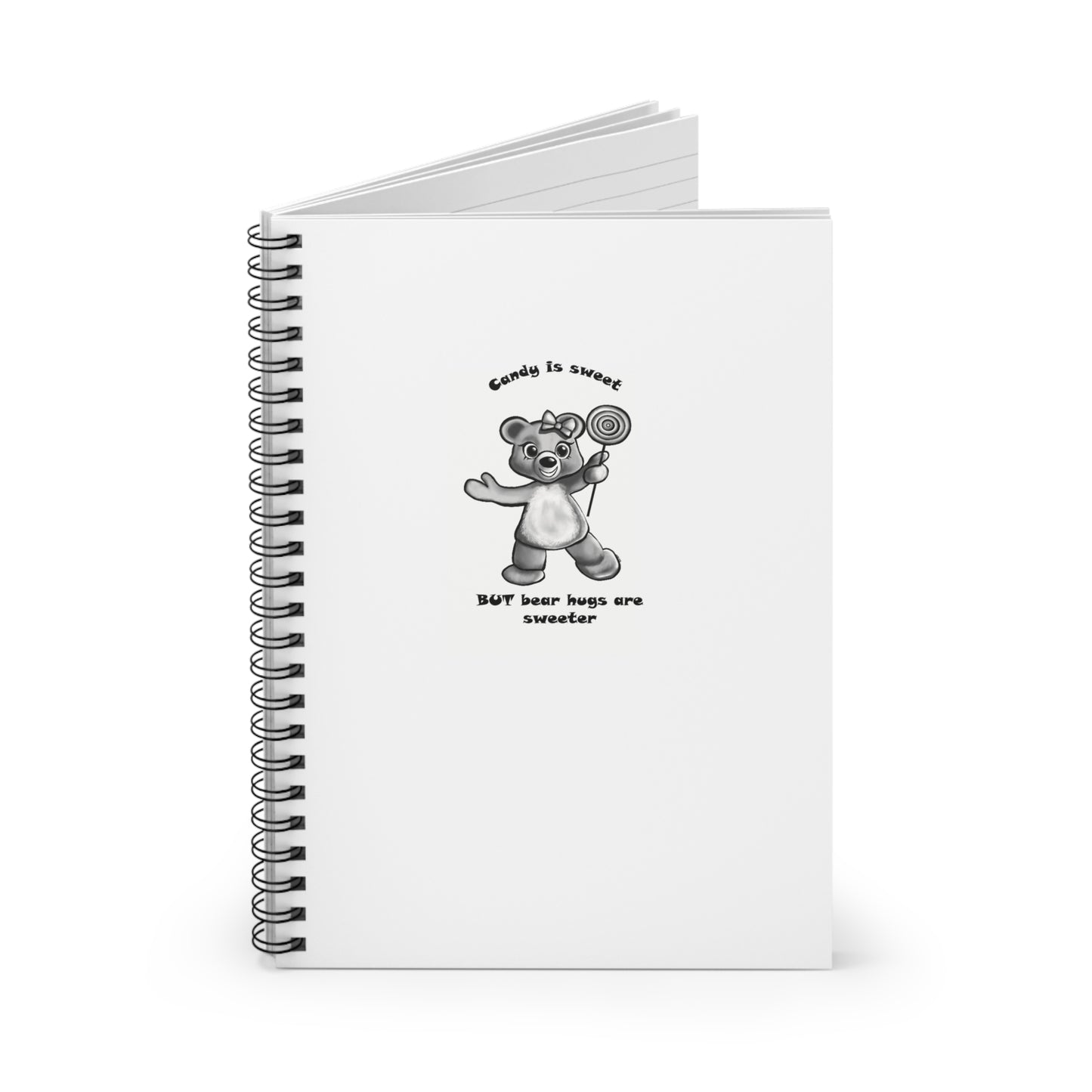 "Candy" Bear Edition Series Spiral Notebook - Ruled Line