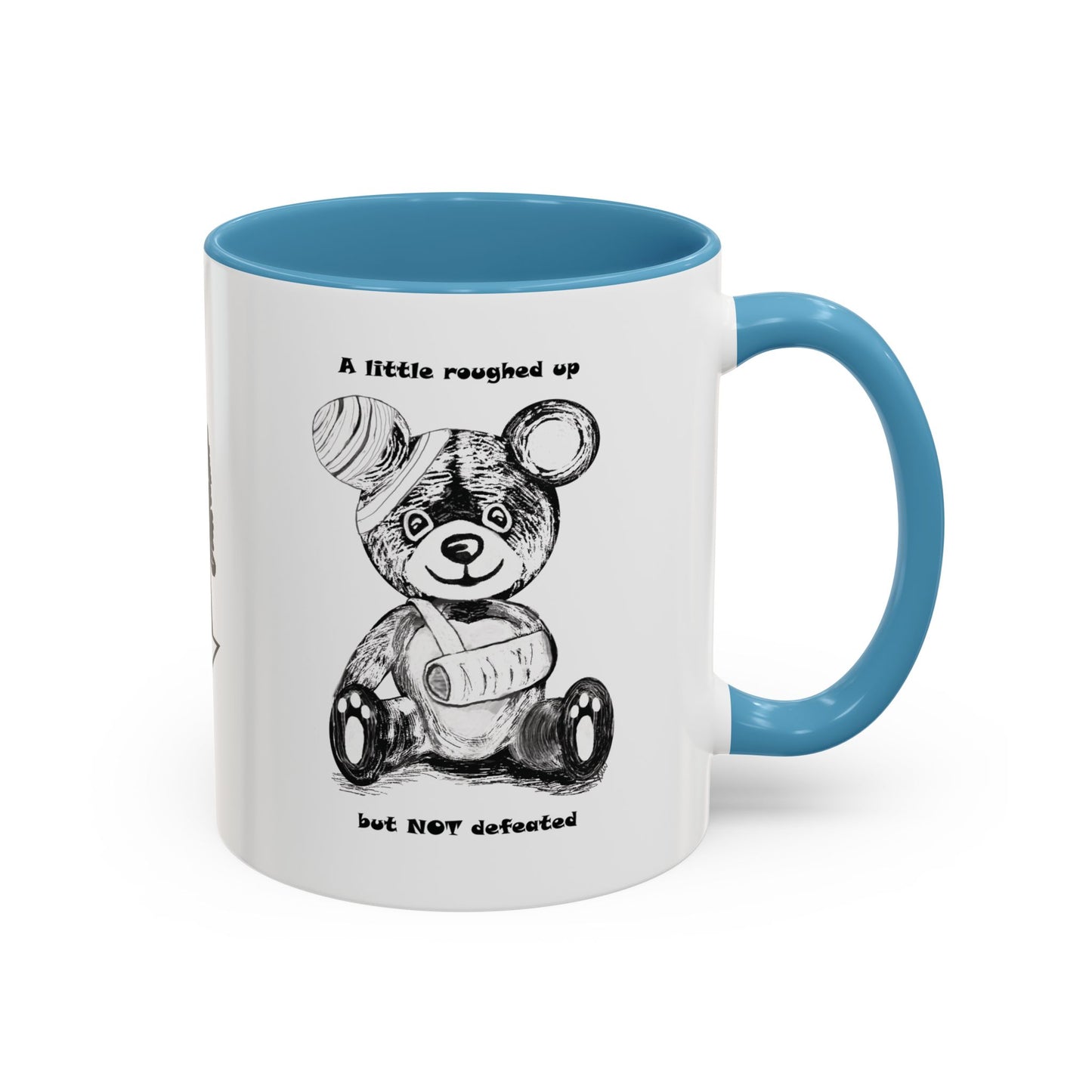 "NOT defeated" Accent Coffee Mug (11 oz)