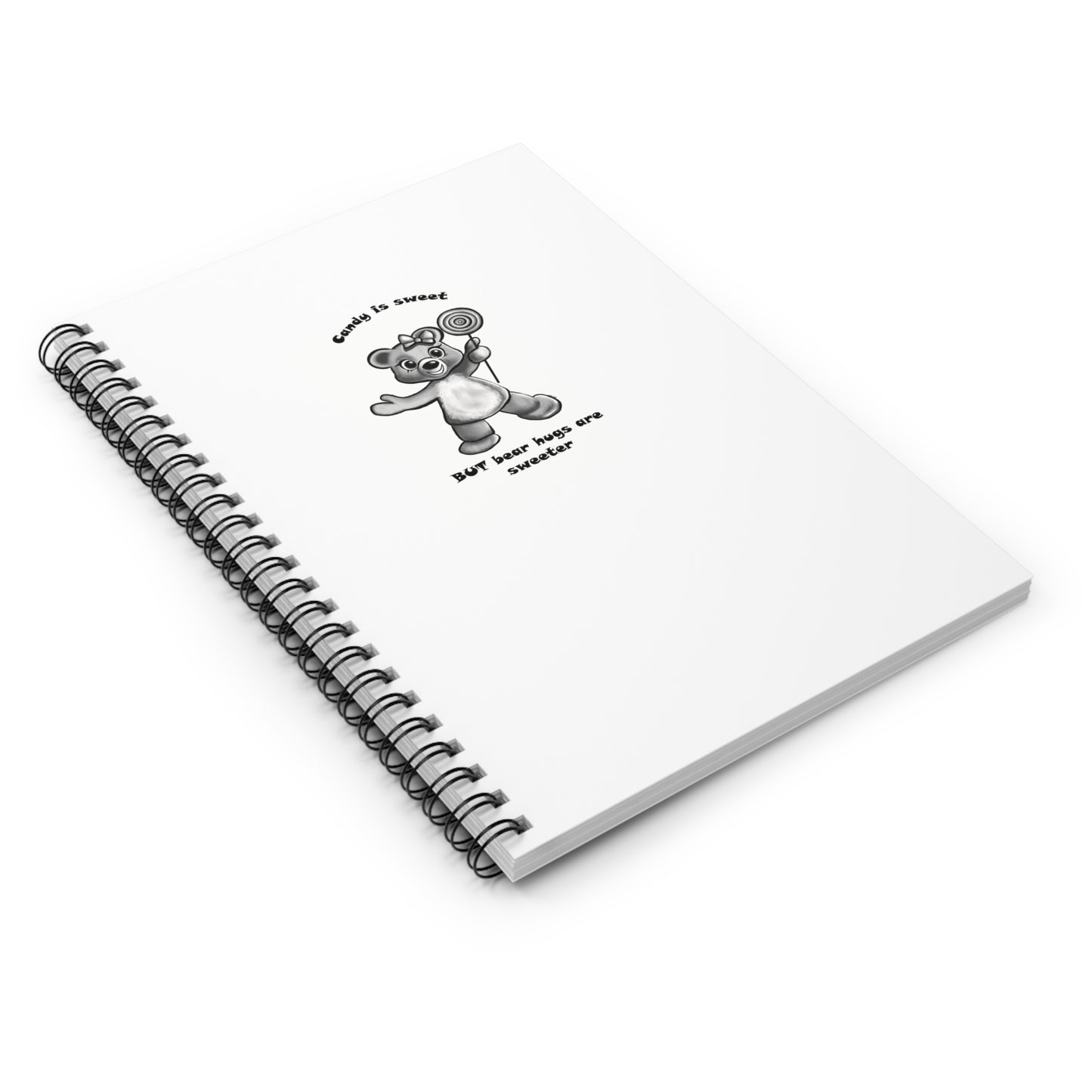 "Candy" Bear Edition Series Spiral Notebook - Ruled Line